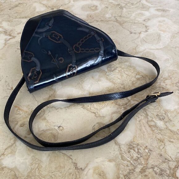 Vintage TALJA Leather Trapeze Shoulder Bag Handmade in Florence, Italy - Picture 10 of 15